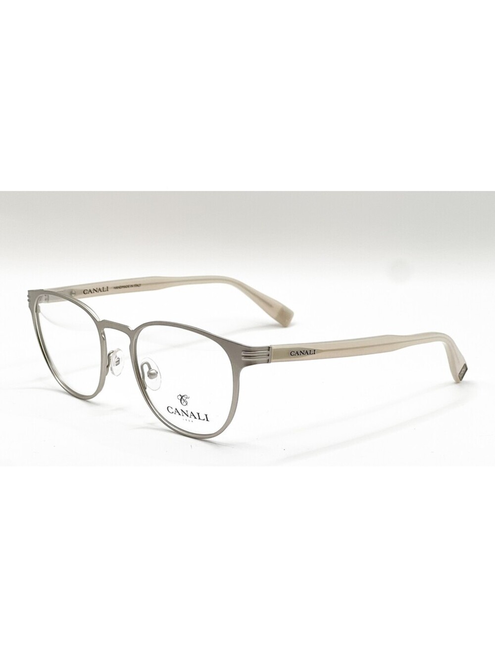 Canali CO303 C01 Silver Rectangle Authentic Eyeglass Frames 50-20-142